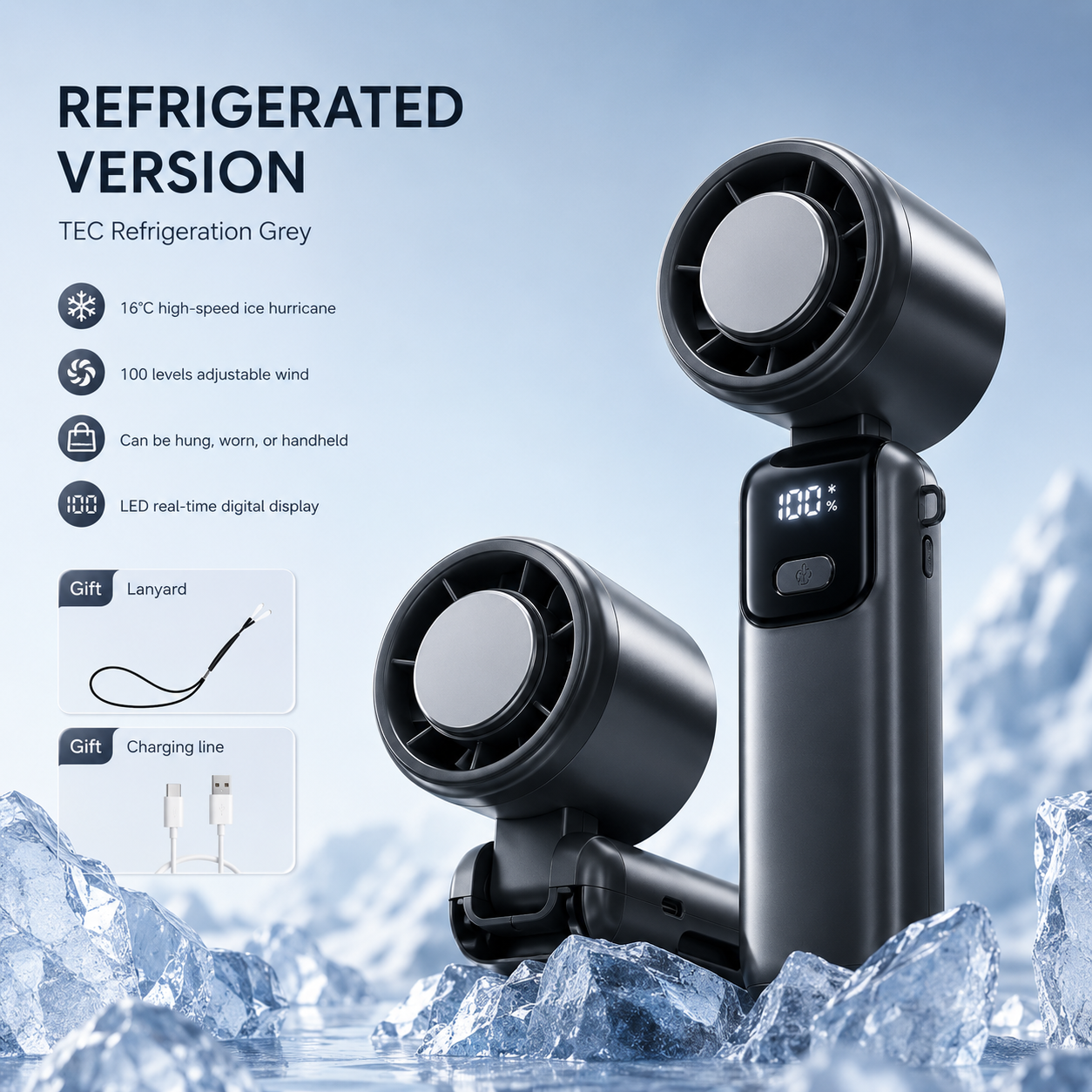 Ice Coolify Handheld Fan