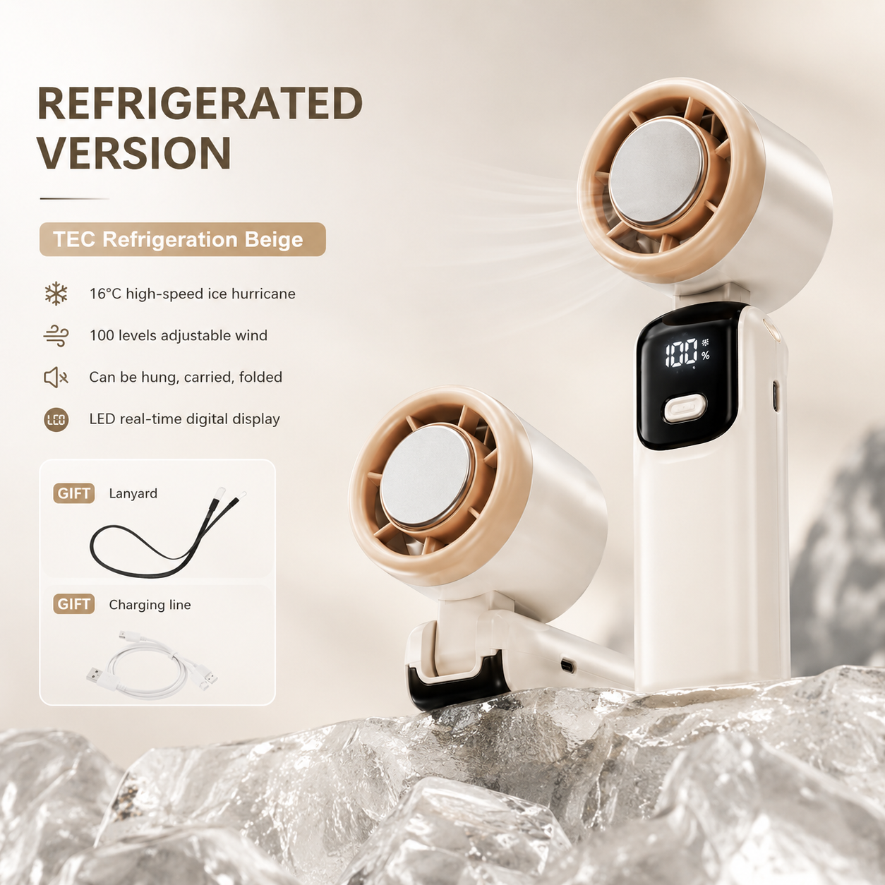 Ice Coolify Handheld Fan